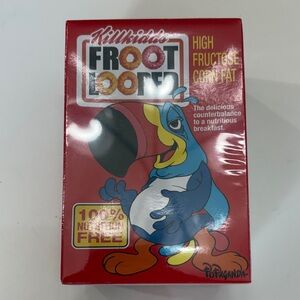RARE Froot Looped Cereal Killers Mini 3” Ron English Popaganda Toy SEALED